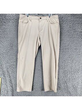 J. Hilburn Pants Mens 40x27 SLL Tan Mid Rise Slim Fit *Read*